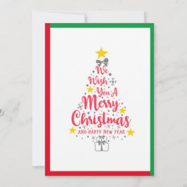 Tarjeta Festiva Te deseamos unas ferias navideñas en el pino