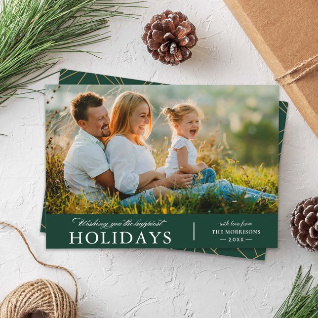 Tarjeta Festiva Te deseo la foto de las vacaciones más felices (Subido por el creador)