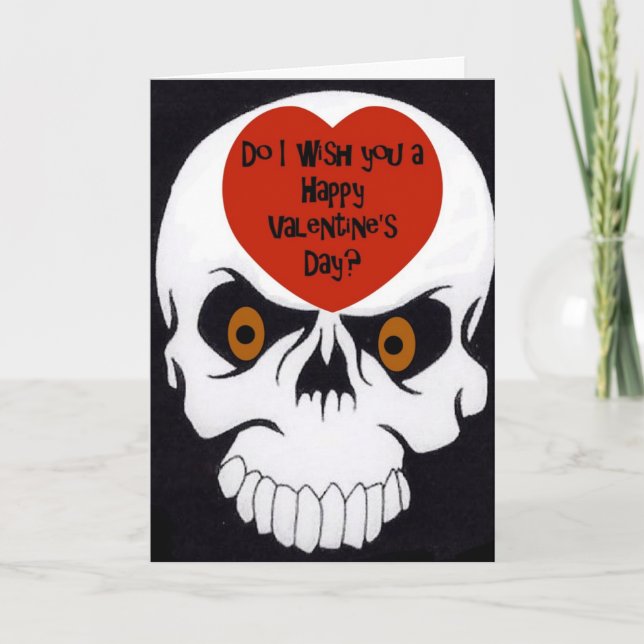 Tarjeta Festiva ¿Te deseo un feliz día de San Valentín? (Anverso)