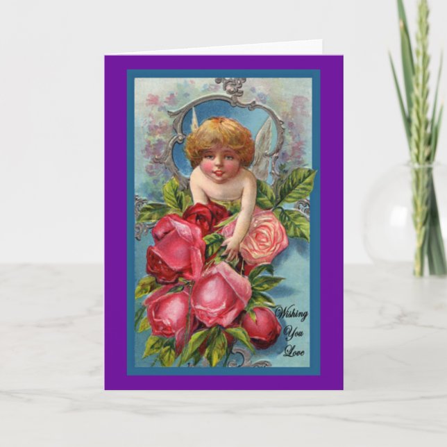 Tarjeta Festiva Te deseo una carta de amor (Anverso)