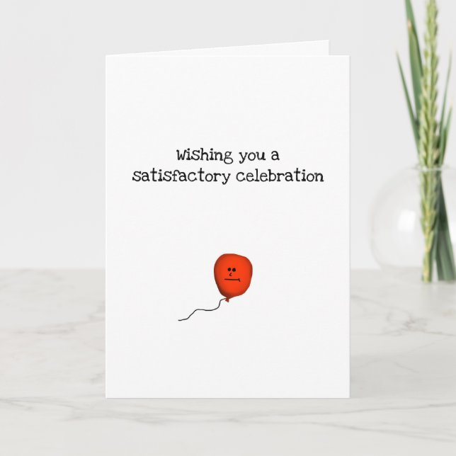 Tarjeta Festiva Te deseo una celebración satisfactoria (Anverso)