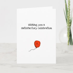 Tarjeta Festiva Te deseo una celebración satisfactoria