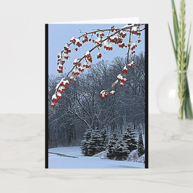 Tarjeta Festiva ¡Te Deseo Una Hermosa Temporada De Navidades! (Anverso)