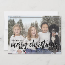 Tarjeta Festiva Te deseo una muy Feliz Fotos de Navidad.