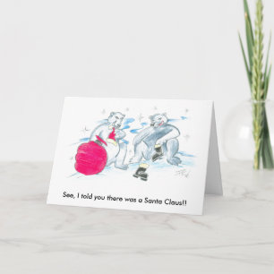 Tarjeta Festiva Te dije que había un Santa