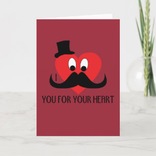 Tarjeta Festiva Te doy un bigote por tu El día de San Valentín de