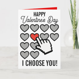 Tarjeta Festiva Te elijo - Día de San Valentín