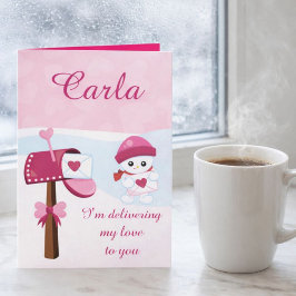 Tarjeta Festiva Te estoy entregando mi amor Valentín