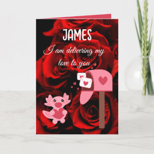 Tarjeta Festiva Te estoy regalando mi amor San Valentín