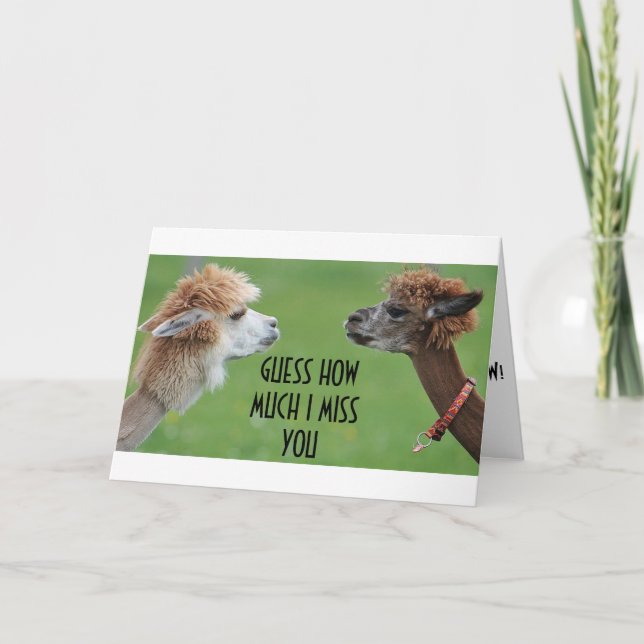 TARJETA FESTIVA ¡TE EXTRAÑO LO SUFICIENTE COMO PARA ENVIARTE UN MI (Anverso)