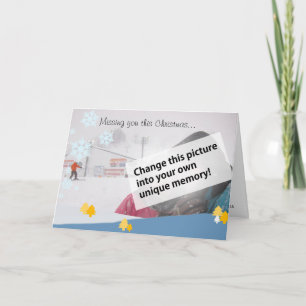 Tarjeta Festiva Te faltan estos Navidades