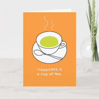 Tarjeta Festiva Té feliz