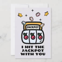 TARJETA FESTIVA TE GANÉ LA LOTERÍA CONTIGO