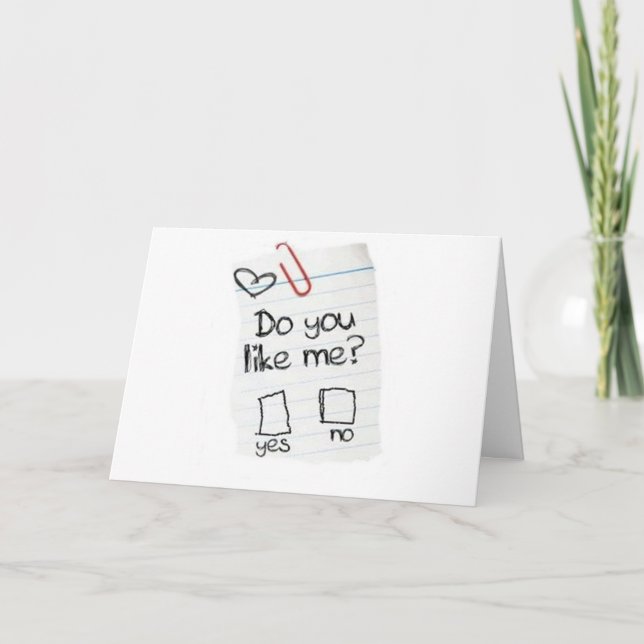 TARJETA FESTIVA ¿TE GUSTA? ME ENCANTA MI MEJOR AMIGO "¡TÚ!" (Anverso)