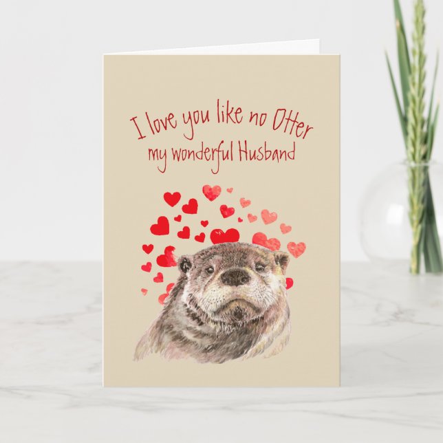 Tarjeta Festiva Te gusta no te gusta más el perro divertido Otter  (Anverso)