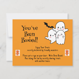 Tarjeta Festiva Te Han Abucheado Nos Han Abucheado Dulce Halloween