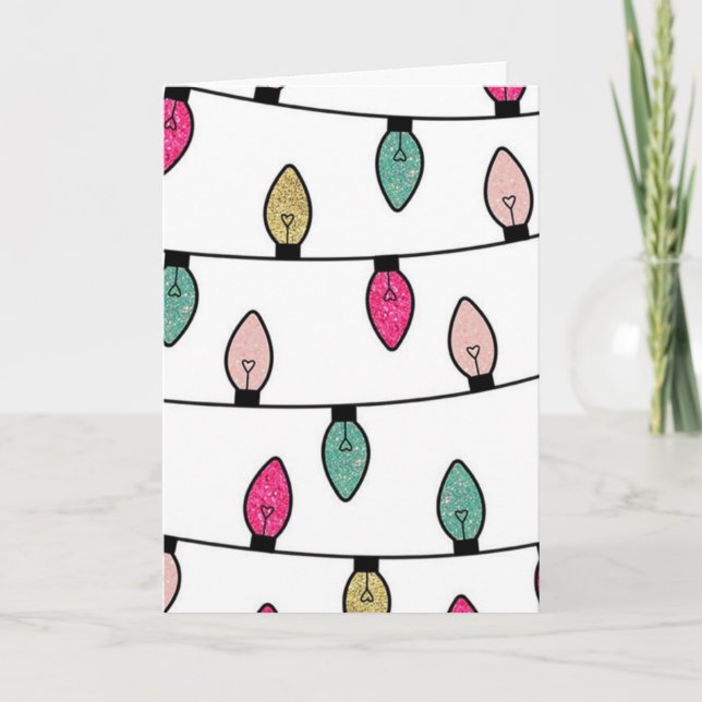 TARJETA FESTIVA ***TE*** ILUMINA MI VIDA (Anverso)