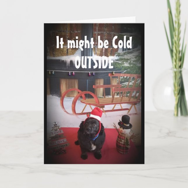 TARJETA FESTIVA TE MANTENDRÉ "CALIENTE" CON LOS NAVIDADES (Anverso)