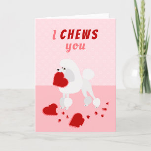 Tarjeta Festiva Te mastico a tu El día de San Valentín de peluche