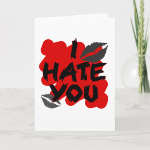 Tarjeta Festiva Te odio