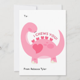 Tarjeta Festiva Te presento a un Día de San Valentín rosado lindo 