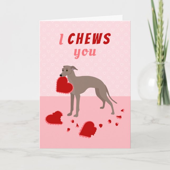 Tarjeta Festiva Te presento un El día de San Valentín de Greyhound (Anverso)