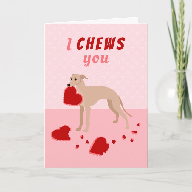 Tarjeta Festiva Te presento un El día de San Valentín de Greyhound (Anverso)