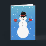 Tarjeta Festiva Te quiero más Snowman<br><div class="desc">Un diseño que creé</div>