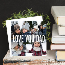 Tarjeta Festiva Te quiero papá Collage de fotos Día del Padre