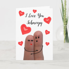 Tarjeta Festiva Te quiero Schmoopy El día de San Valentín Card