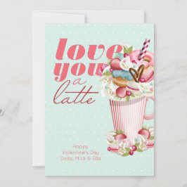Tarjeta Festiva Te quiero un dulce dulce de latte para San Valentí