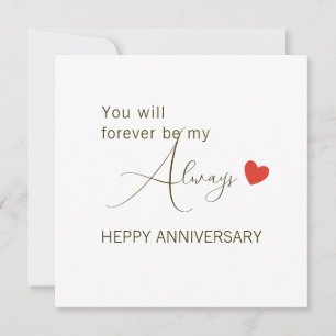Tarjeta Festiva Te Serás Siempre Mi Siempre – Amor Romántico