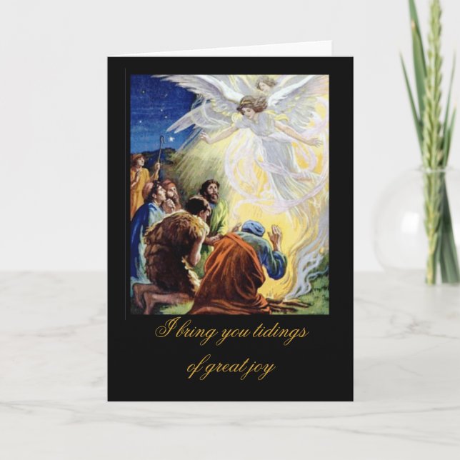 Tarjeta Festiva Te traigo bodas de gran alegría (Anverso)