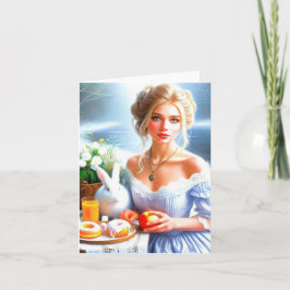 Tarjeta Festiva Tea time avec Alice, carte pour tous