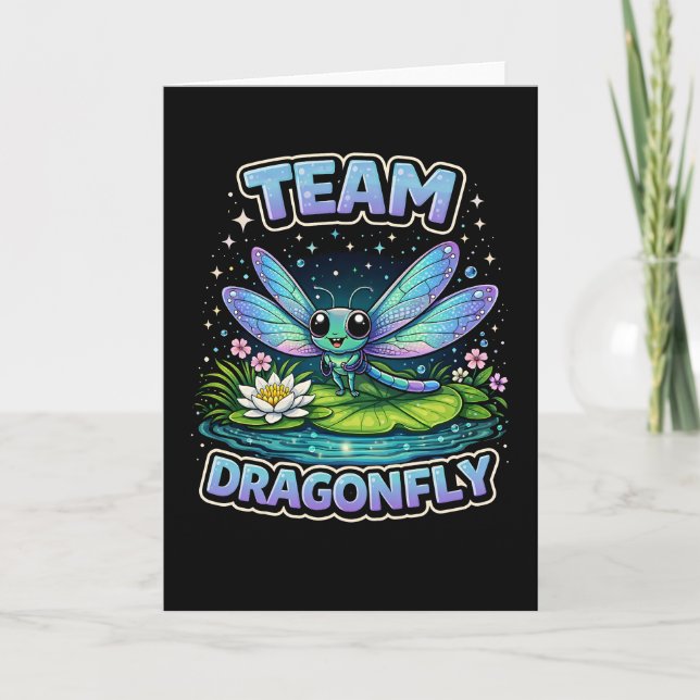 Tarjeta Festiva Team Dragonfly (Anverso)
