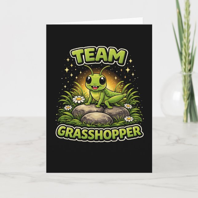 Tarjeta Festiva Team Grasshopper (Anverso)