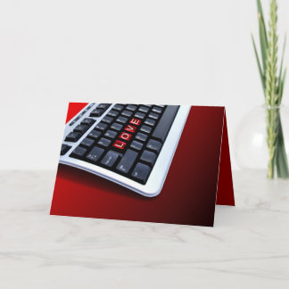 Tarjeta Festiva Teclado de amor