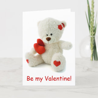 Tarjeta Festiva Teddy Bear Valentine