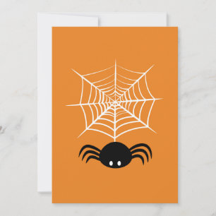 Tarjeta Festiva Tela de Araña de Halloween 