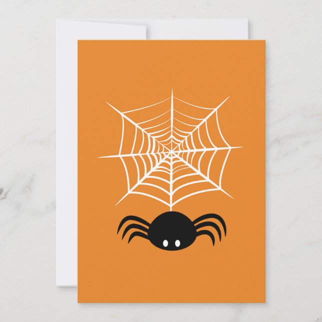 Tarjeta Festiva Telaraña de Halloween  (Anverso)