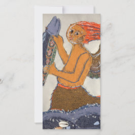Tarjeta Festiva Teléfono de sirena textil