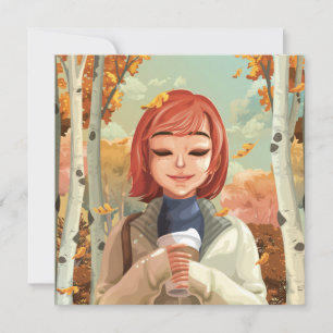 Tarjeta Festiva Tema de caída