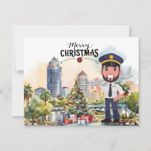 Tarjeta Festiva Tema de Navidades piloto