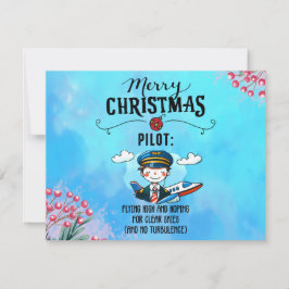 Tarjeta Festiva Tema de Navidades piloto
