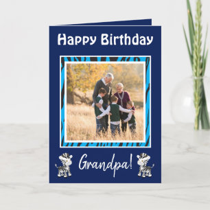 Tarjeta Festiva Tema del Safari de cumpleaños del abuelo