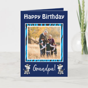 Tarjeta Festiva Tema Safari Cumpleaños Abuelo