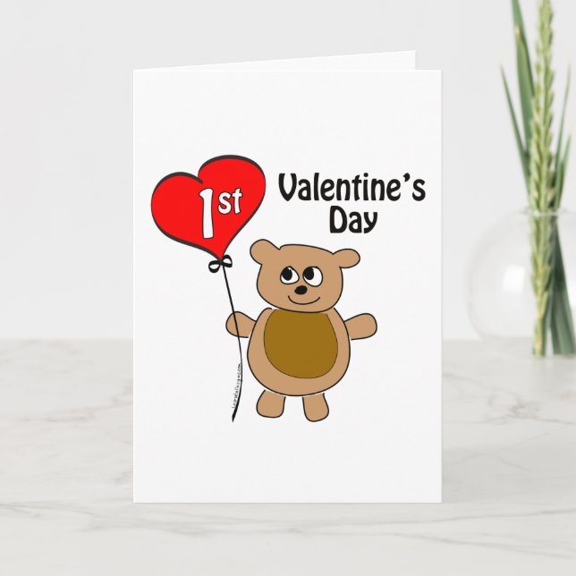 Tarjeta Festiva Temática del primer El día de San Valentín de Baby (Anverso)