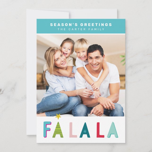 Tarjeta Festiva TEMPORADA BIENVENIDA Festividades falala tipografí (Anverso)