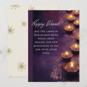 Tarjeta Festiva Temporada de Diwali