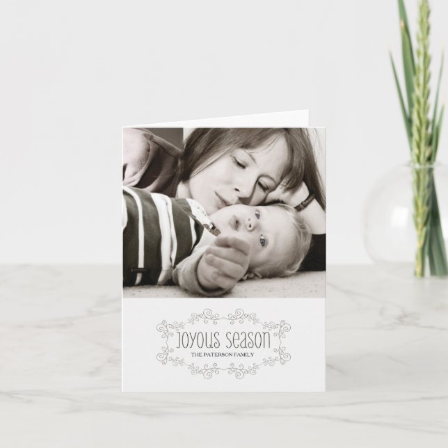 Tarjeta Festiva temporada de felicidad (Anverso)